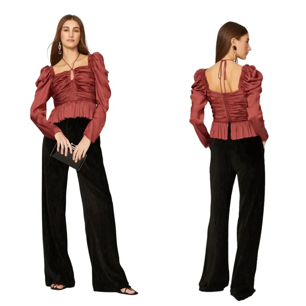 Ulla Johnson Rust Blouse - Picture 3 of 15